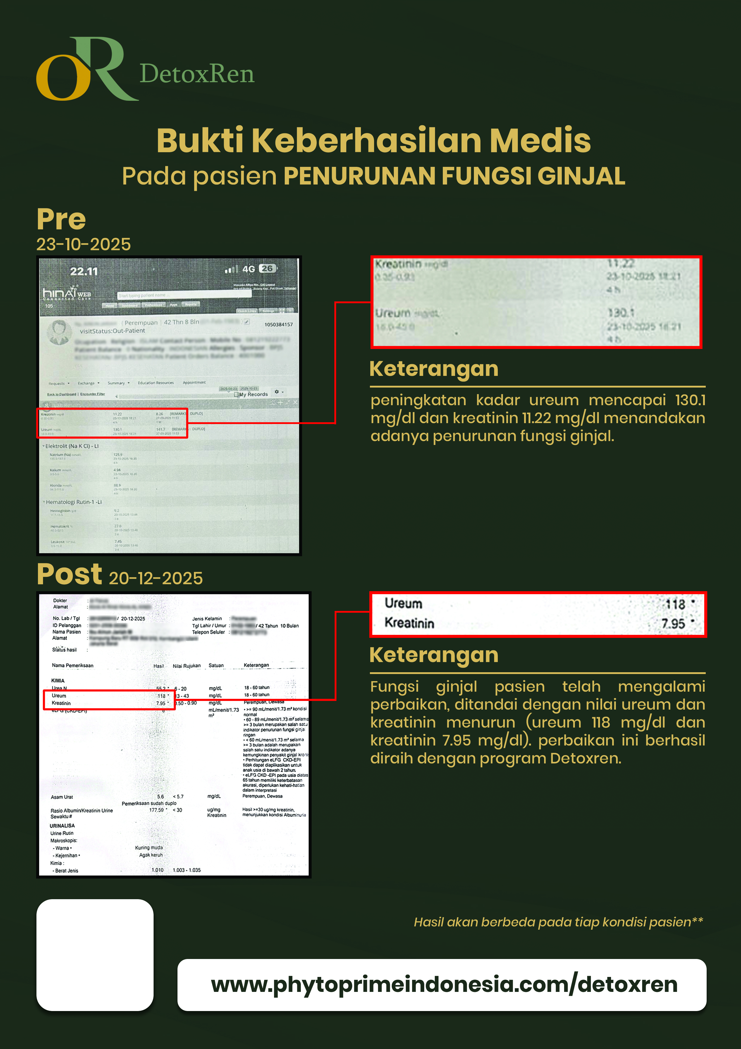Sample hasil medis Detoxren
